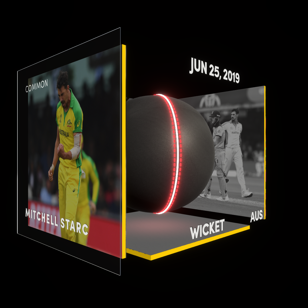 NFT For Mitchell Starc's Wicket At The 2019 ICC Men's CWC